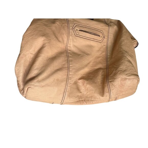 STEVEN Steve Madden Peach Beige Satchel Handbag - Picture 5 of 11